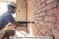 Pasang Bata Merah Tanpa Plester